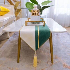 Elegant Center Table Runner with Matching Mats – A Touch of Luxury