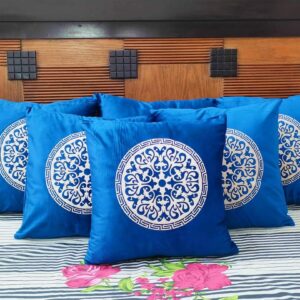 Luxurious Velvet Cushion Covers with Leather Motifs – A Perfect Blend of Elegance and Style