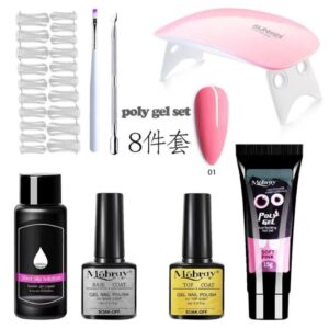 9pc Polly jell Nail kit