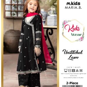 Kids New Year 2026 Lawn Collection – 2-Piece Full Sequence Embroidery & Patches Set
