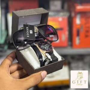 Boys Luxury 5-Piece Gift Deal – Armani Style Watch, Sunglasses & Accessories