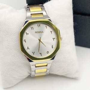 Rosra Premium Metal Chain Watch - Elegant Arabic Dial Edition