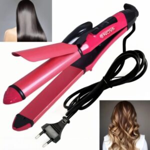 Nova 2009 2-in-1 Electric Hair Straightener & Curler | Fast Heating Ceramic Hair Styler