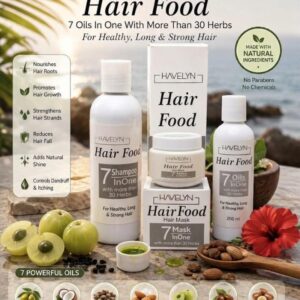 Havelyn Hair Food 3-in-1 Complete Hair Care Range – Hair Oil, Shampoo & Hair Mask
