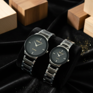Couple Matching Watch Set - Elegant His & Her Timepieces | Perfect Anniversary Gift | Achievers Eshop
