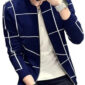 Men's Winter Zipper Jacket - Stylish Navy Blue Full Zip Casual Outerwear & Winter Wear | Achievers Eshop