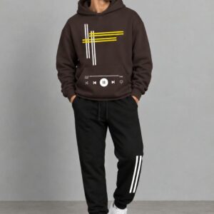 Winter Fleece Hoodie & Trouser Set – Warm Cozy Tracksuit for Gym, Loungewear & Daily Use